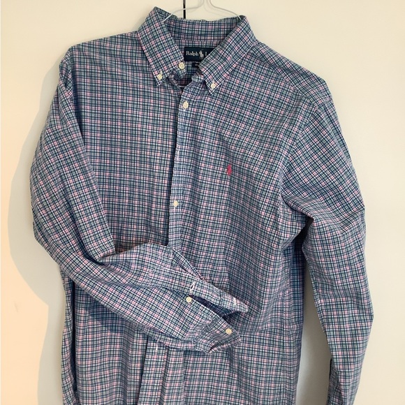 Ralph Lauren Other - Ralph Lauren Blue and Pink Casual Button Down Shirt
